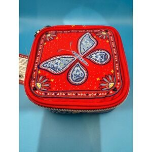 Brighton Butterfly Jewelry Organizer Red Bandana Print